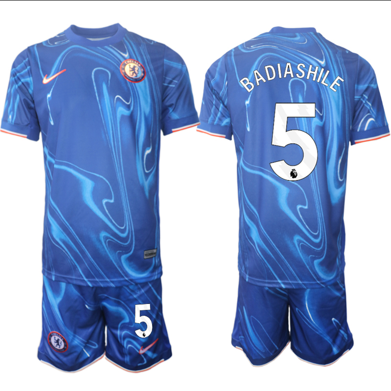 Men 2024-2025 Club Chelsea home Blue 5 Soccer Jersey
